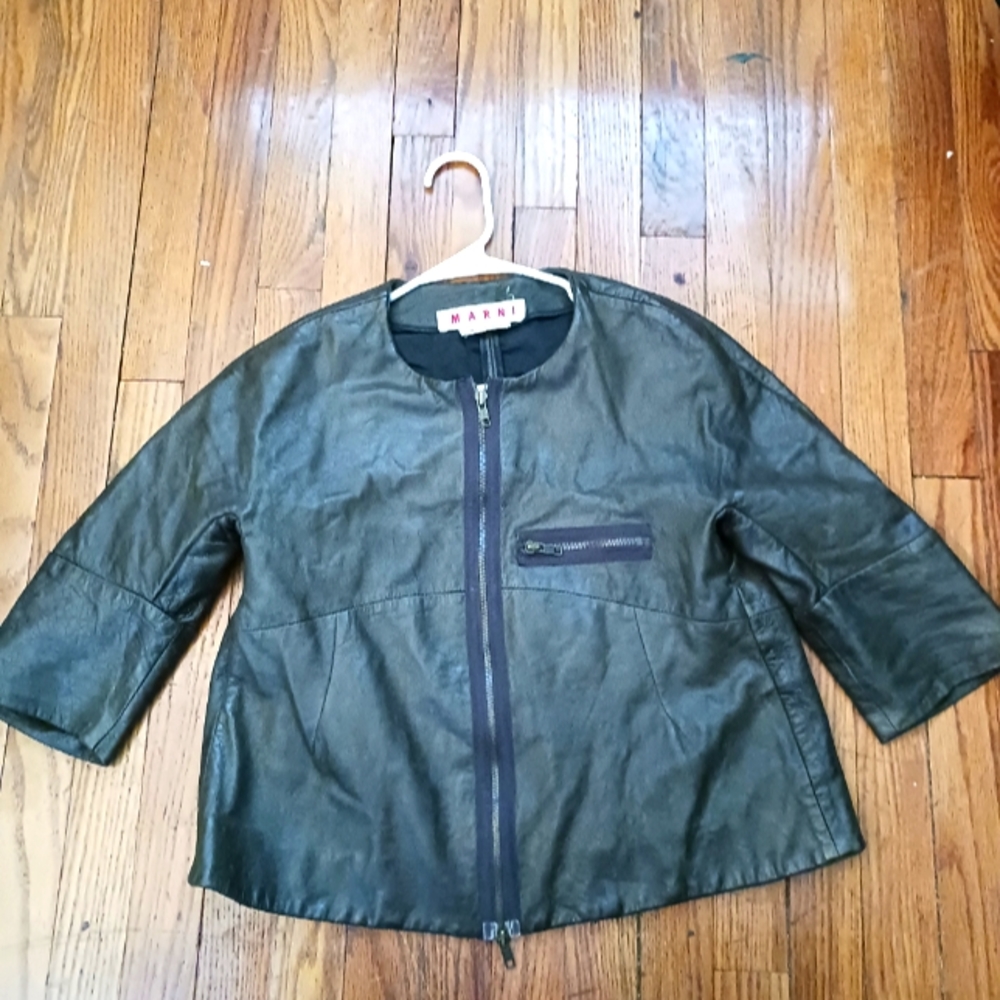 Cropped Marni sheepskin jacket